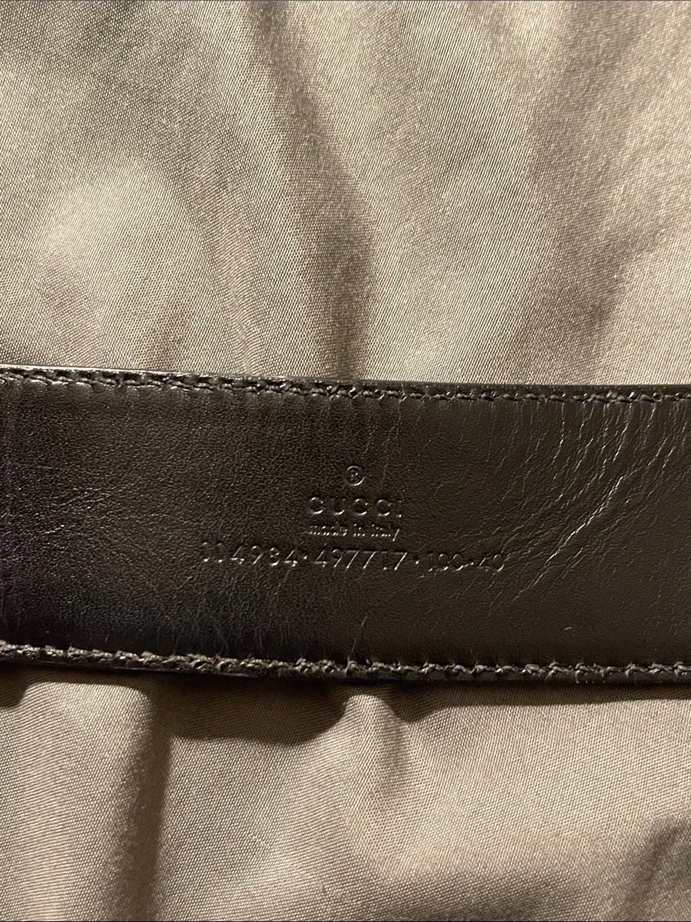 Gucci Black Leather Belt with Green and Red Web and Gunmetal GG Buckle